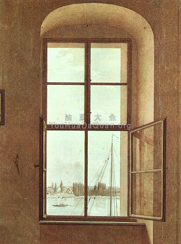 View from the Painter's Studio - 卡斯帕尔·大卫·弗里德里希